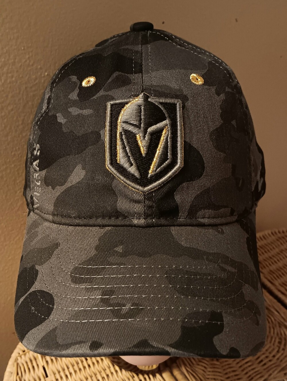 Vegas Golden Knights Military Appreciation Washed Camo Cap New retired NHL